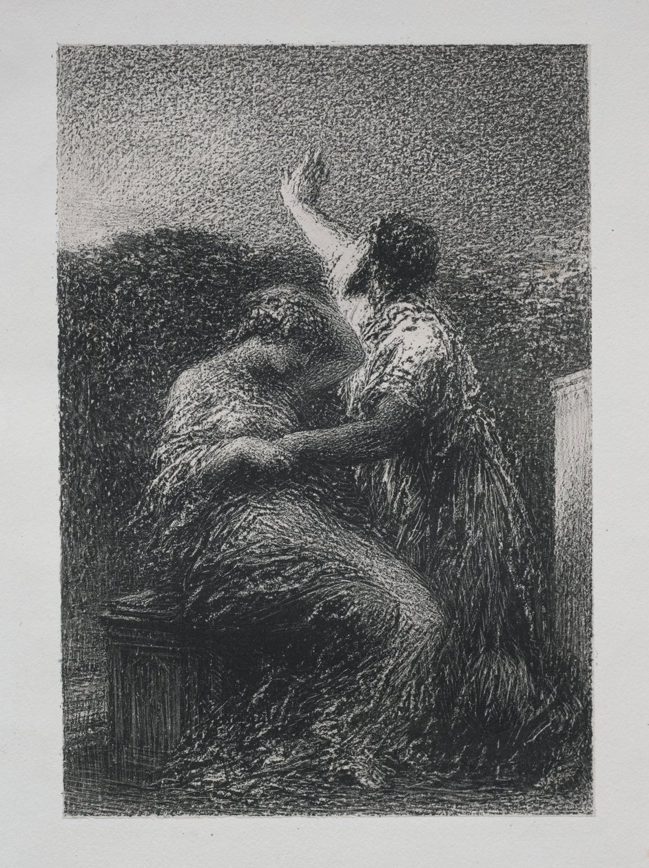 Taikuri Baltajar ja Fatime tekijältä Ignace Henri Jean Fantin Latour