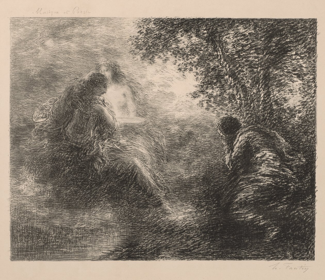 Musiikki ja runous tekijältä Ignace Henri Jean Fantin Latour