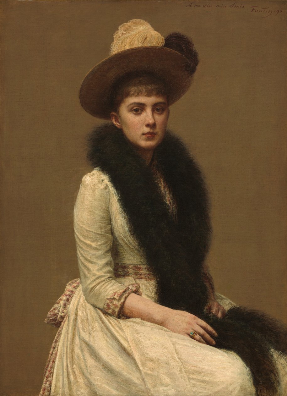 Sonian muotokuva, 1890. tekijältä Ignace Henri Jean Fantin Latour