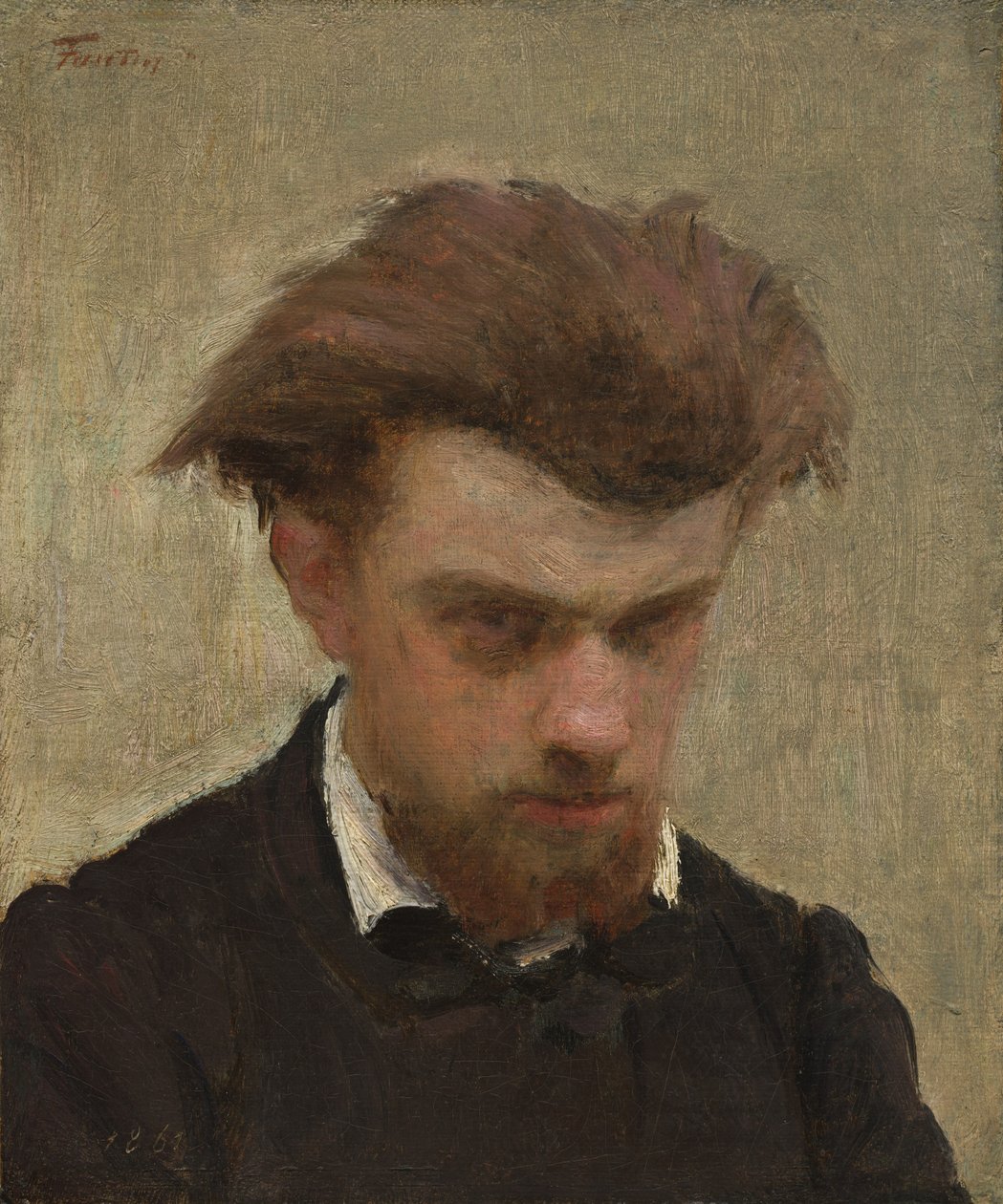 Omakuva, 1861. tekijältä Ignace Henri Jean Fantin Latour