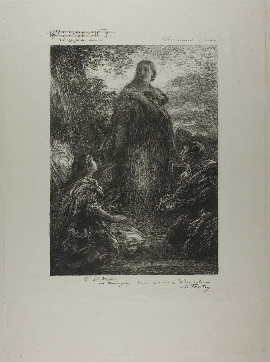 Semiramis tekijältä Ignace Henri Jean Fantin Latour