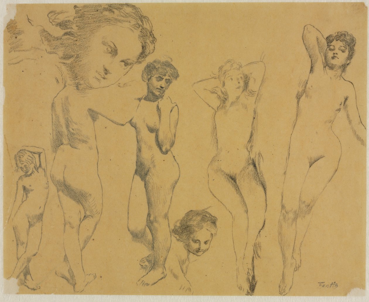 Naisten alastontutkimukset tekijältä Ignace Henri Jean Fantin Latour