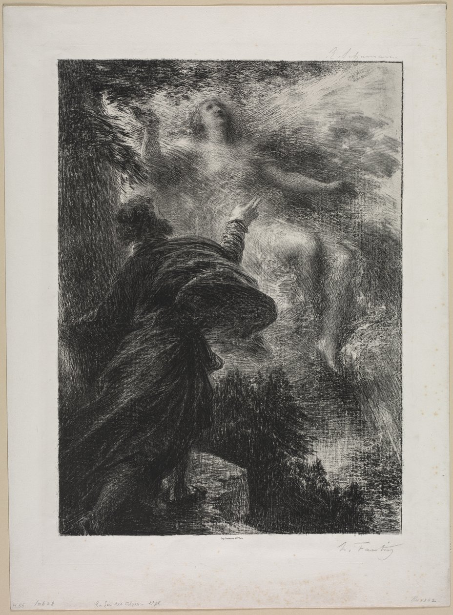 Alppien keiju, 1885. tekijältä Ignace Henri Jean Fantin Latour