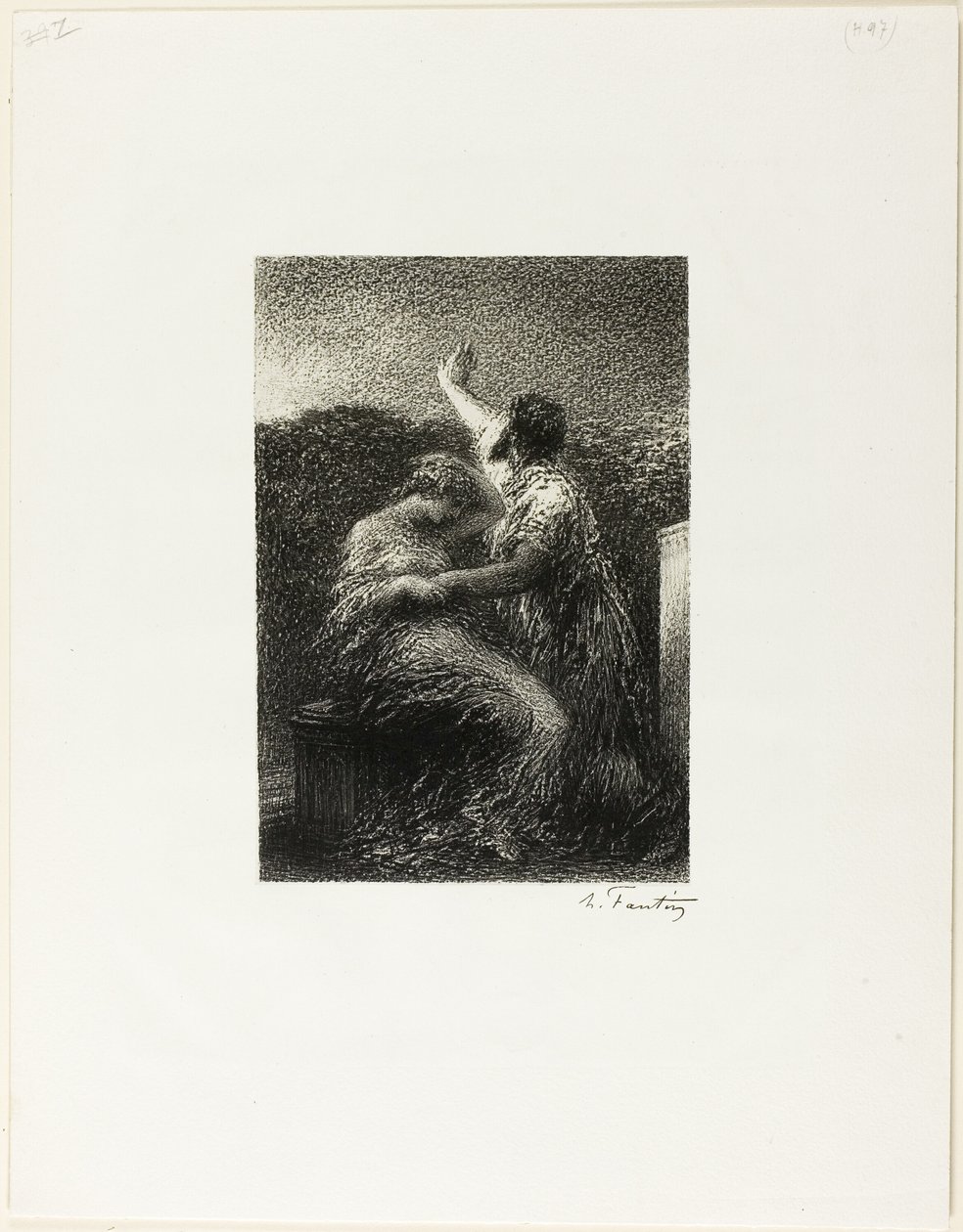 Magus Balthasar ja Fatima tekijältä Ignace Henri Jean Fantin Latour