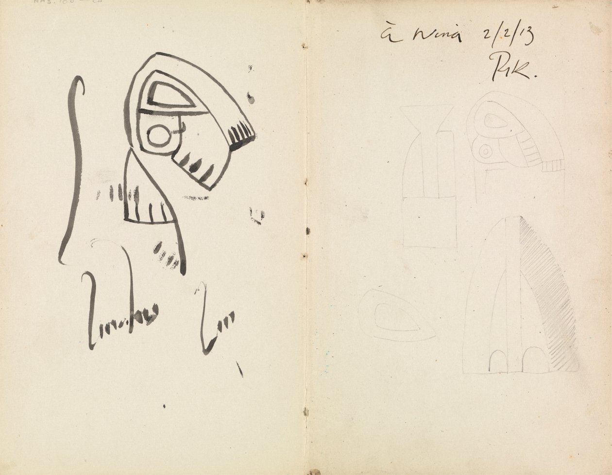 Viisi kuvanveistotutkimusta tekijältä Henri Gaudier Brzeska