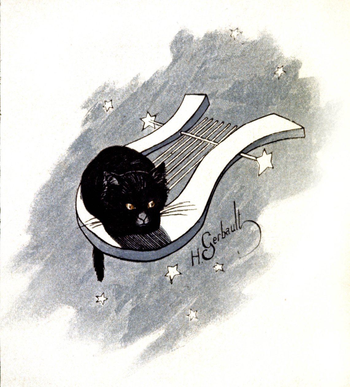 Le Chat Noir, pariisilainen kabaree, n. 1900 (kuva) tekijältä Henri Gerbault