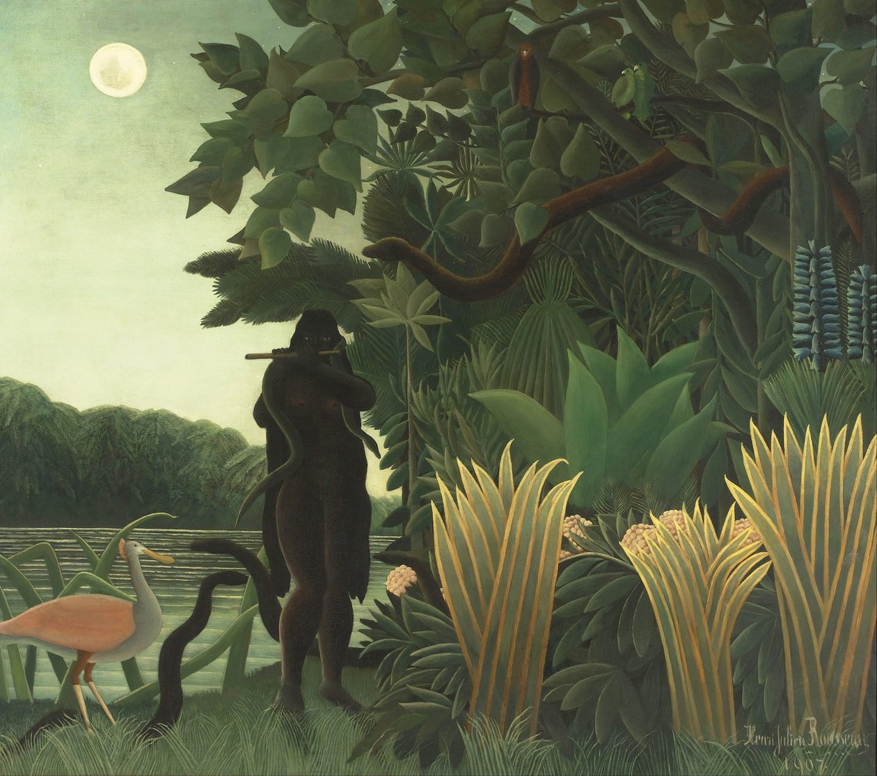 Snake Charmer tekijältä Henri J.F. Rousseau