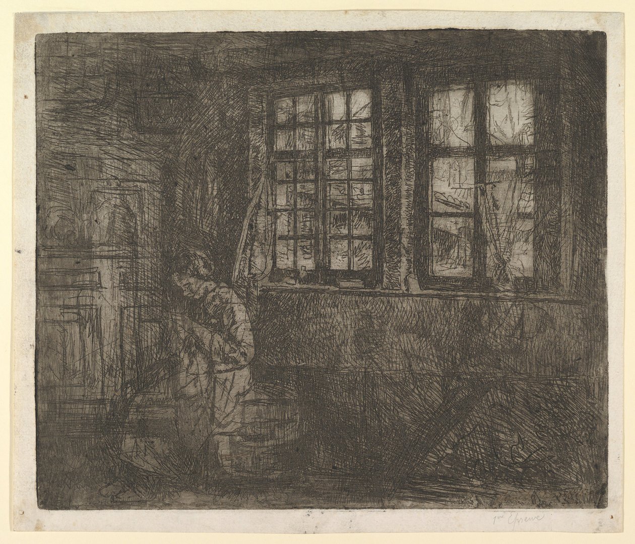 Omistaja, n. 1863. tekijältä Henri Jean Augustin de Braekeleer