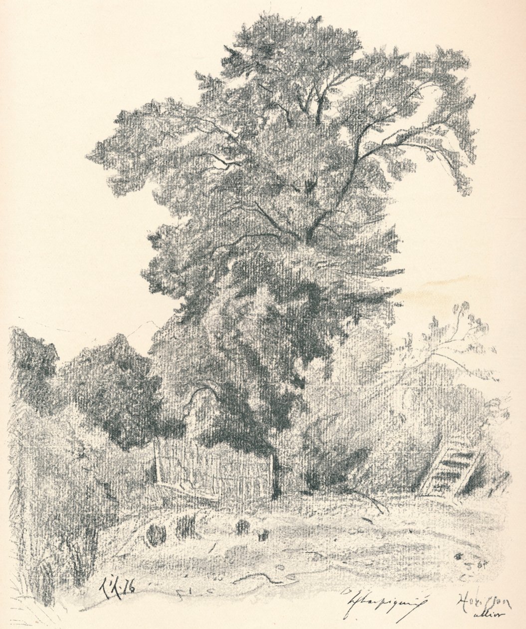 Study of Trees, c1839-1898, 1898 tekijältä Henri Joseph Harpignies