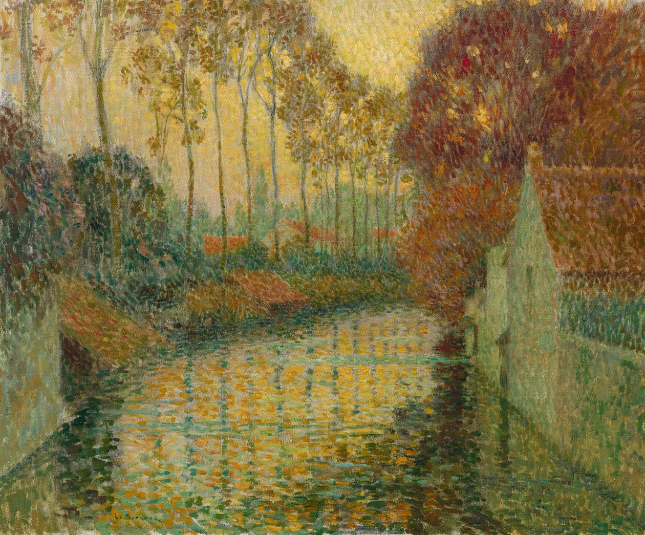Kanava syksyllä (Gisors) tekijältä Henri Le Sidaner