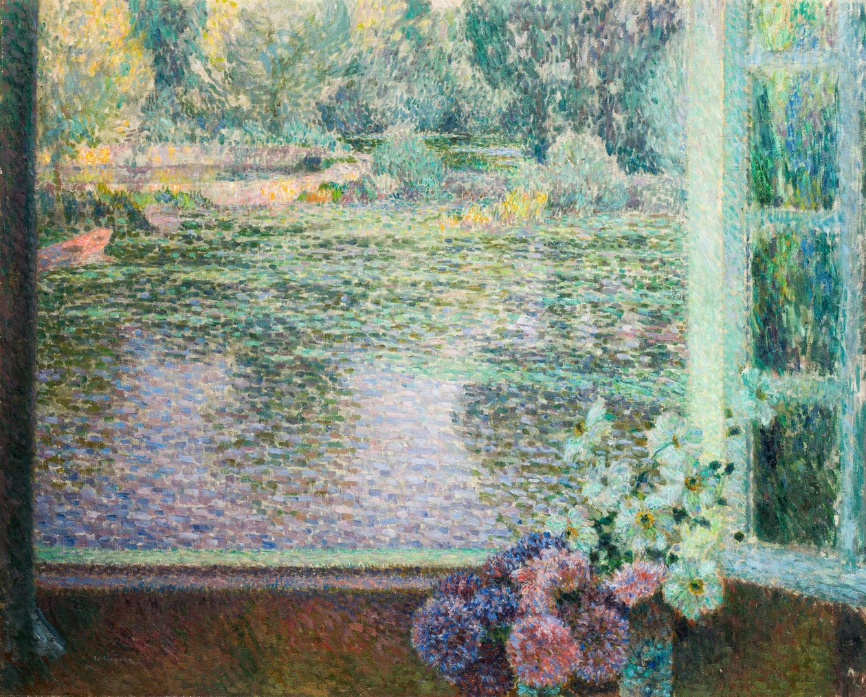 Ikkuna joelle. tekijältä Henri Le Sidaner