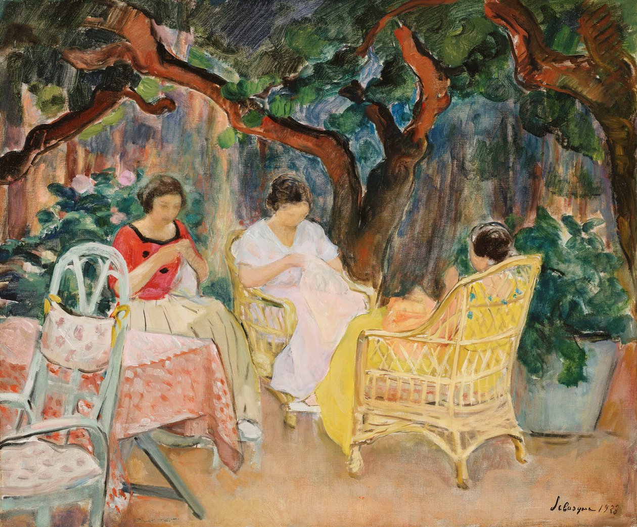 Iltapäivällä; Apres-midi, 1923 tekijältä Henri Lebasque