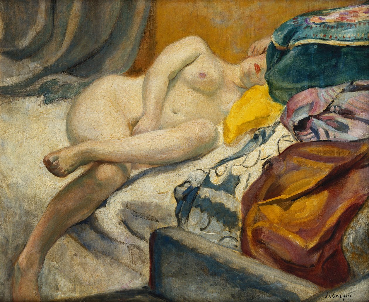 nojatuoli; nu-sohva E, tekijältä Henri Lebasque