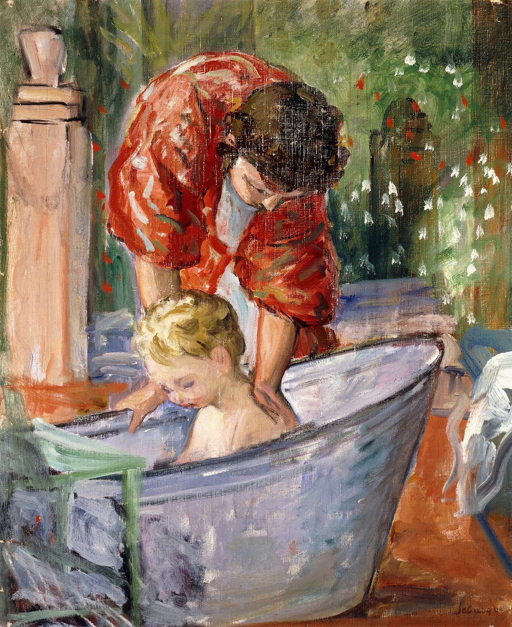 Kylpy; Le Bain, tekijältä Henri Lebasque