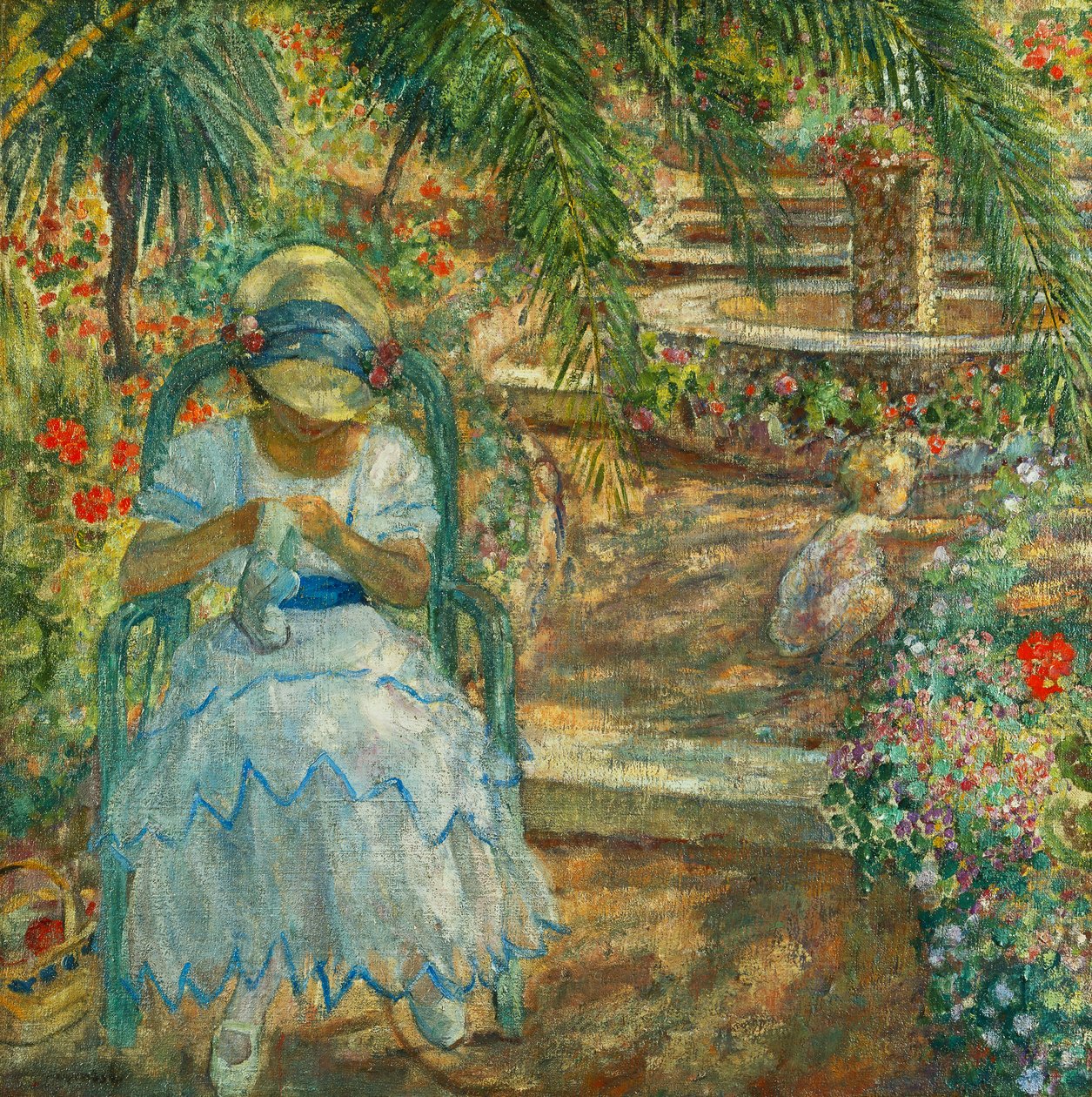 Palmujen alla; palmujen alla, tekijältä Henri Lebasque