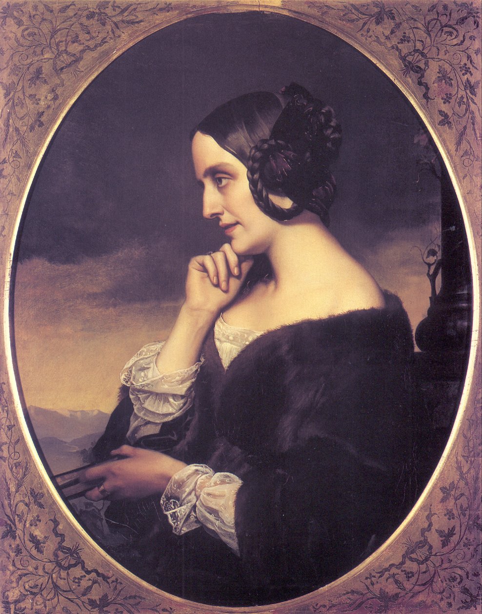Muotokuva Marie dAgoultista 1805-1876, 1843 tekijältä Henri Lehmann