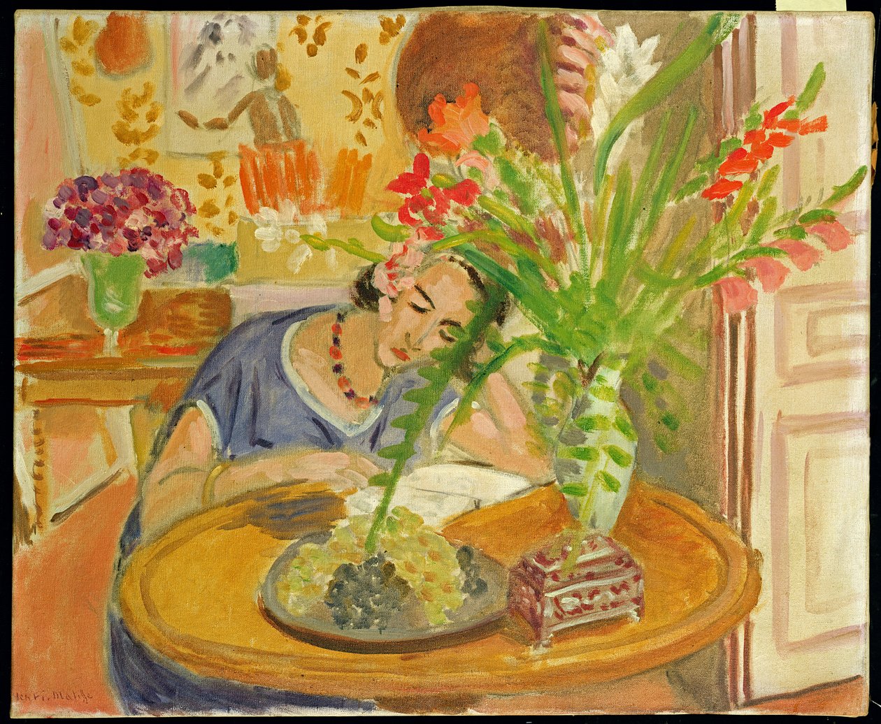 Nainen Glaieulsissa tekijältä Henri Matisse