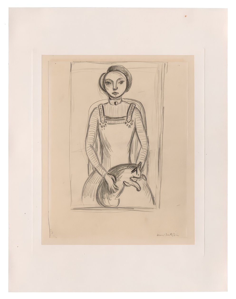 Tyttö ja kissa tekijältä Henri Matisse