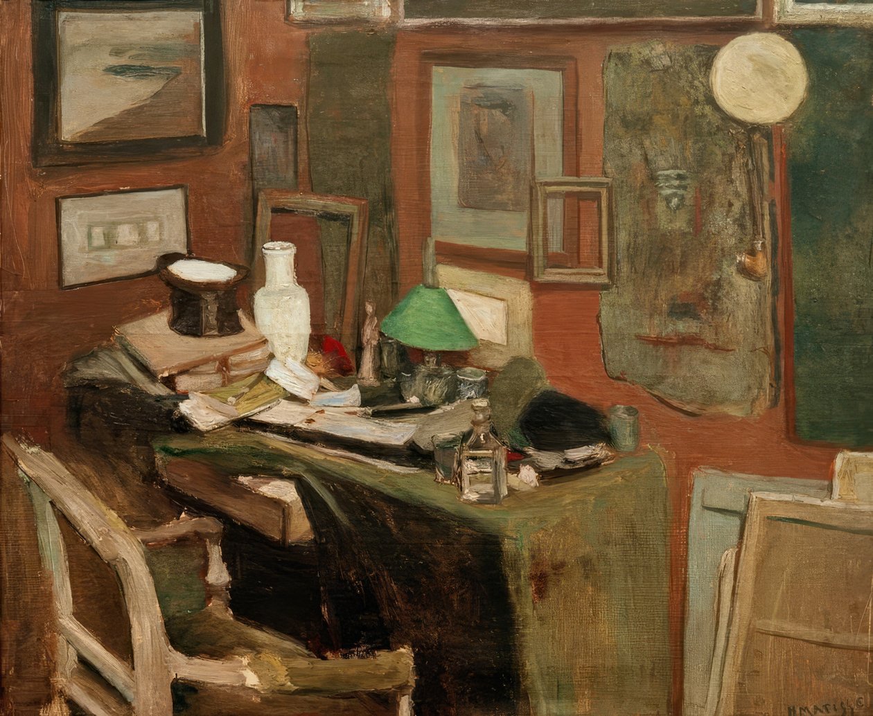 Sisätilat ja silinterihattu tekijältä Henri Matisse