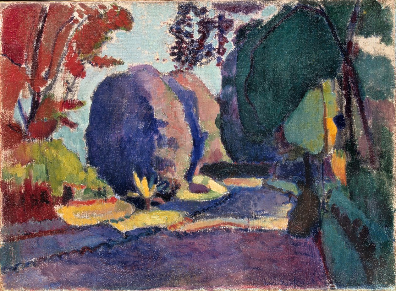 Luxemburgin puutarha, noin 1901 (öljy kankaalle). tekijältä Henri Matisse