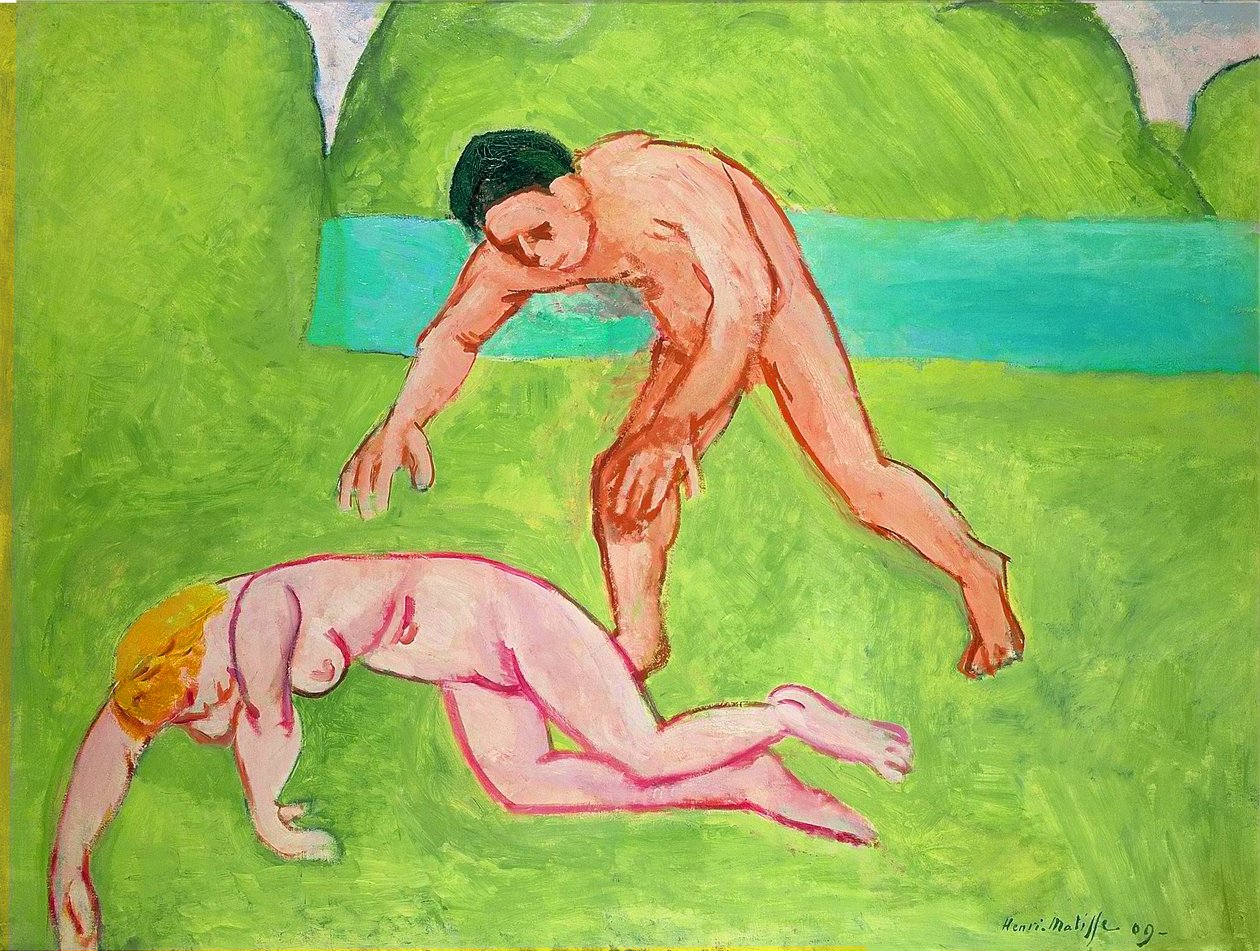Nymfi ja satyyri tekijältä Henri Matisse