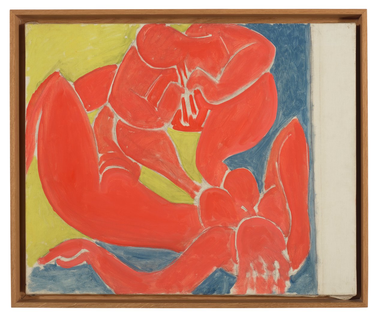 Nymfi ja punainen eläimistö (kehystetty) tekijältä Henri Matisse