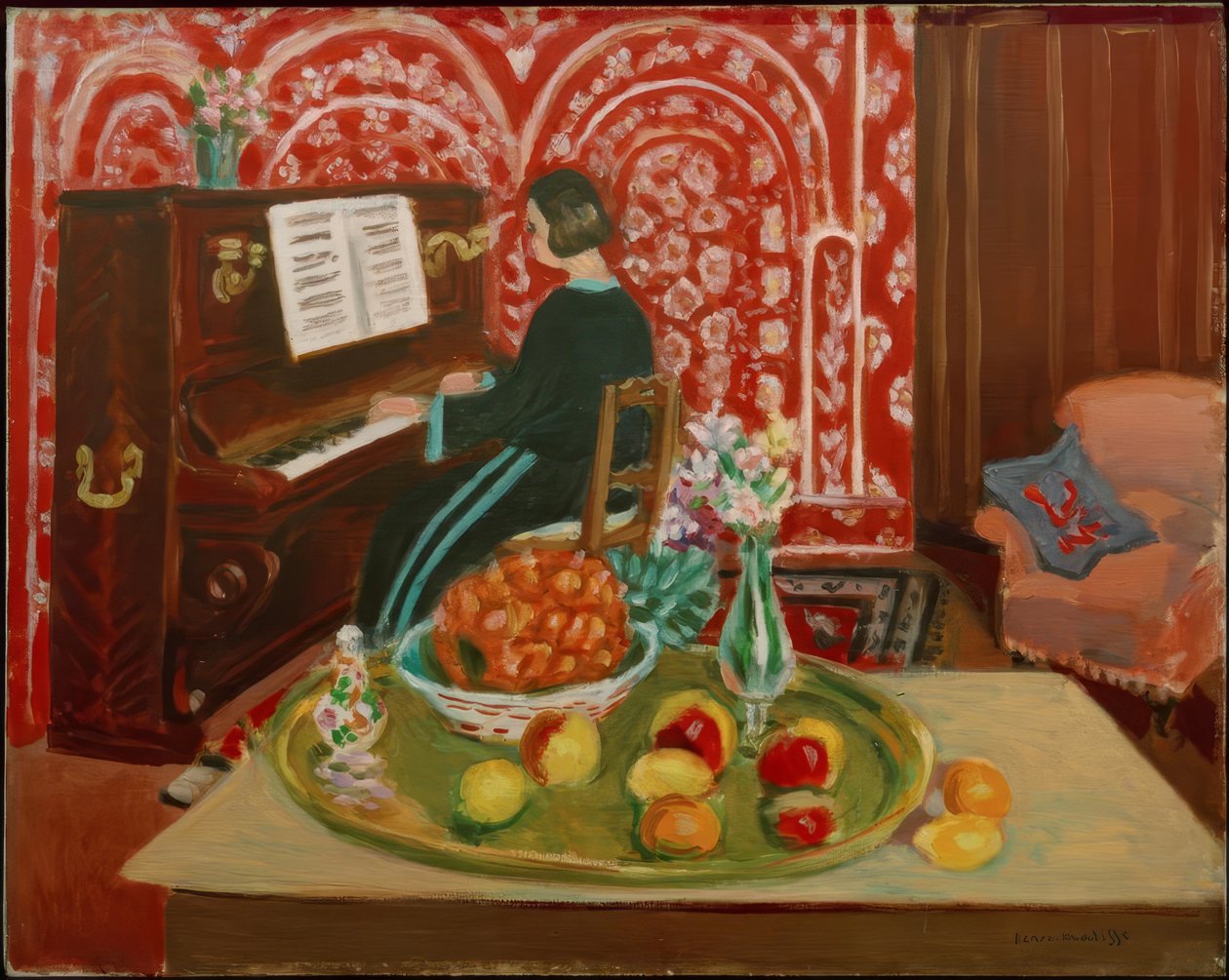 Pianisti ja asetelma tekijältä Henri Matisse