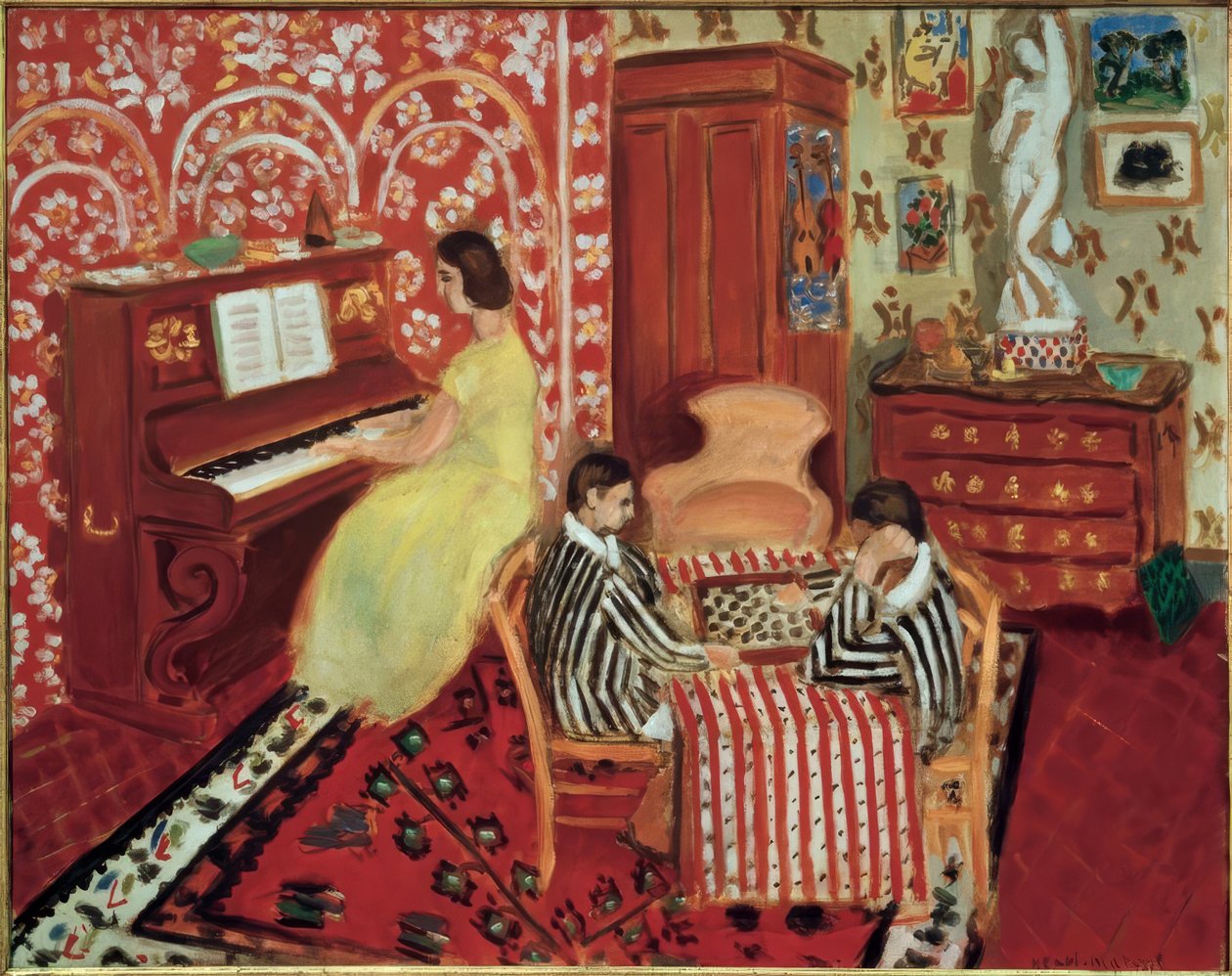 Pianisti ja soittajatar tekijältä Henri Matisse