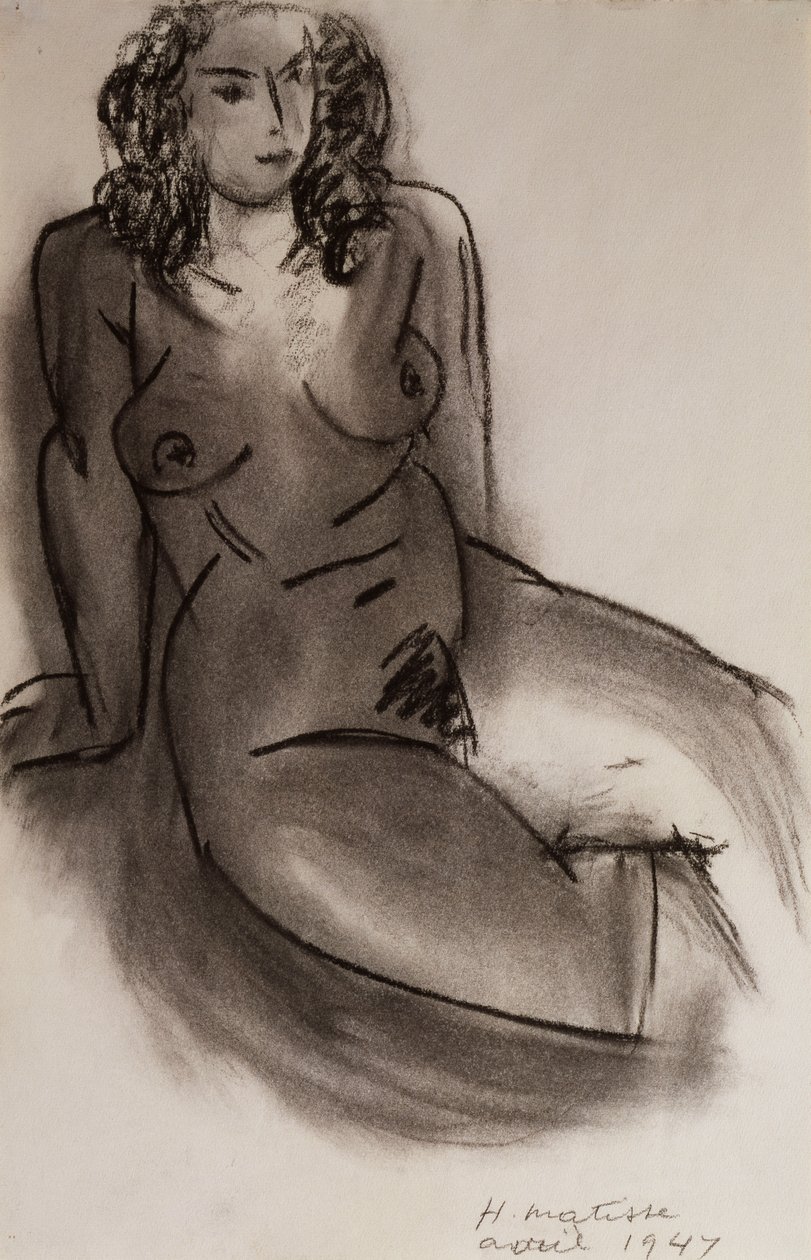 Istuva alaston nainen tekijältä Henri Matisse