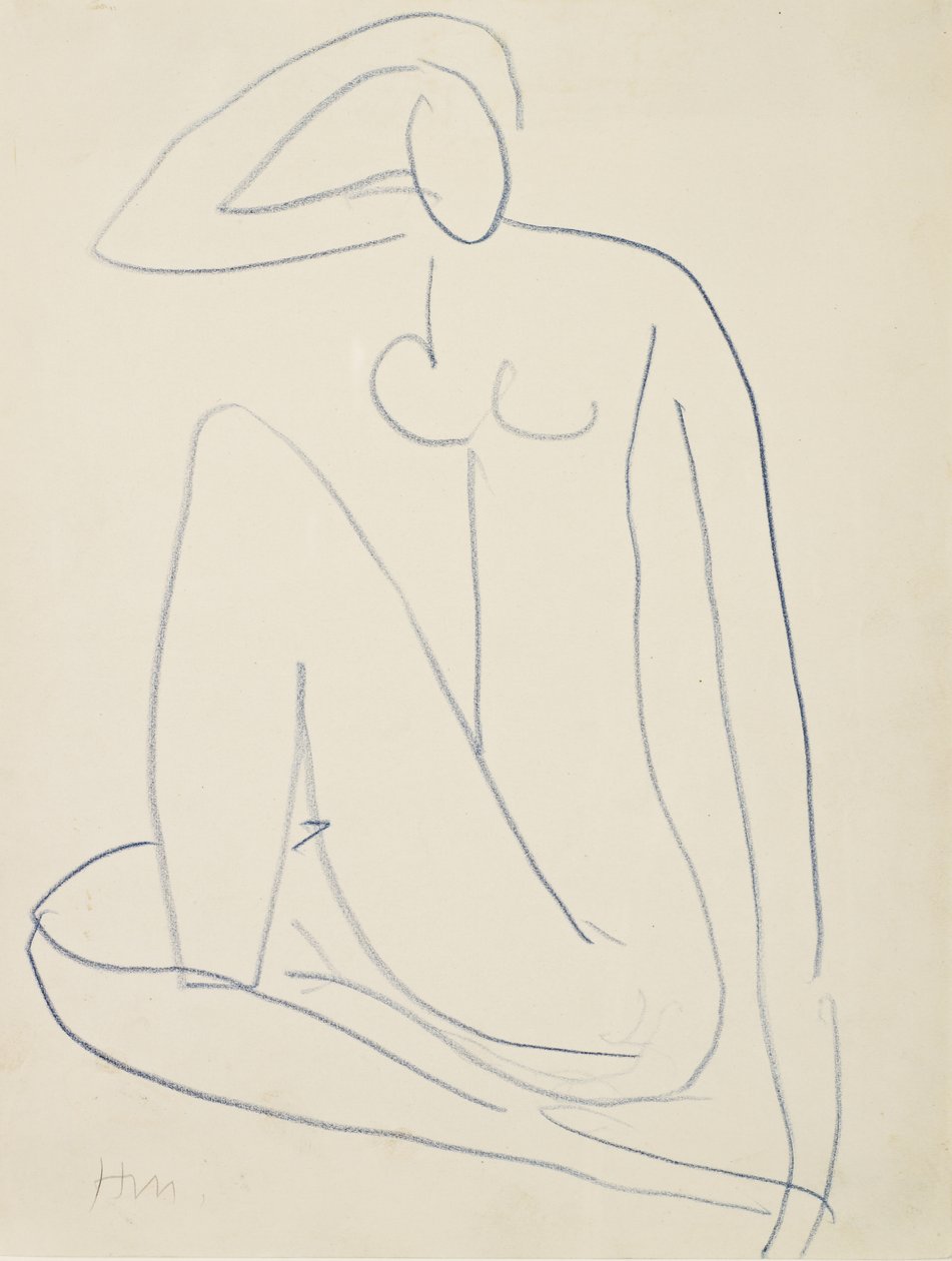 Istuva naishahmo tekijältä Henri Matisse