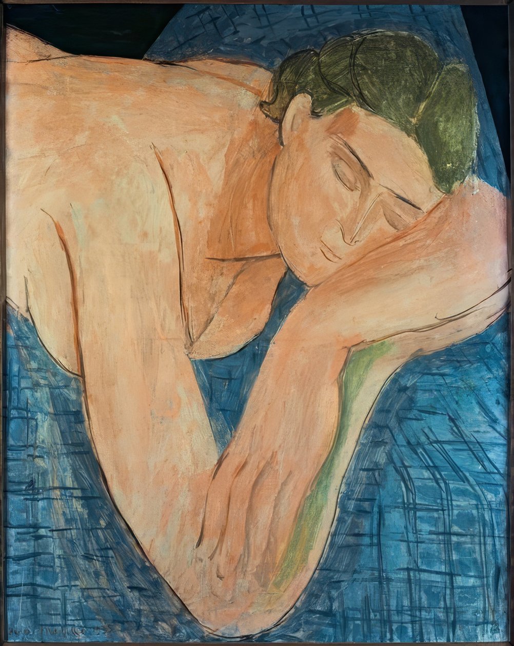 Unelma (Hahmo nukkuu sinisellä maalla) tekijältä Henri Matisse