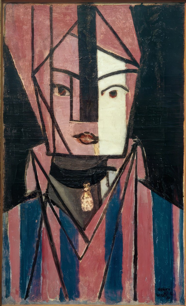 Valkoinen ja vaaleanpunainen pää (Marguerite Matisse) tekijältä Henri Matisse