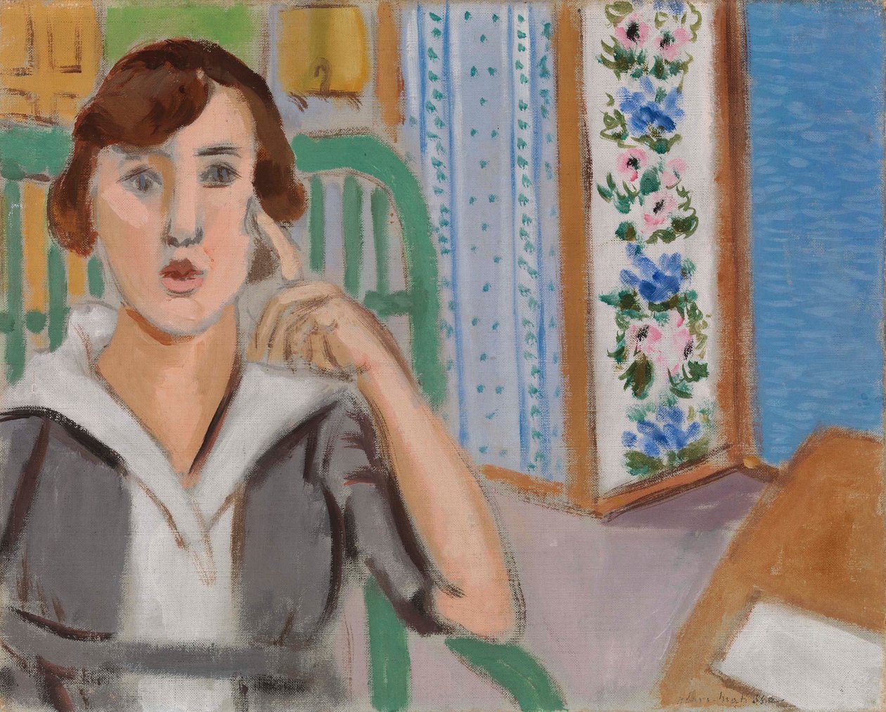 Nainen ja näyttö tekijältä Henri Matisse