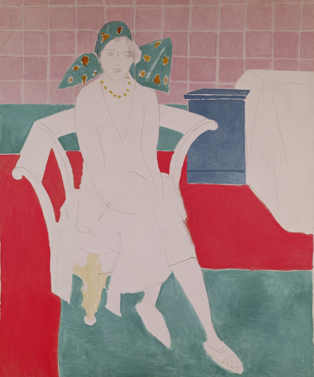 Nainen, jolla on madras-hattu tekijältä Henri Matisse