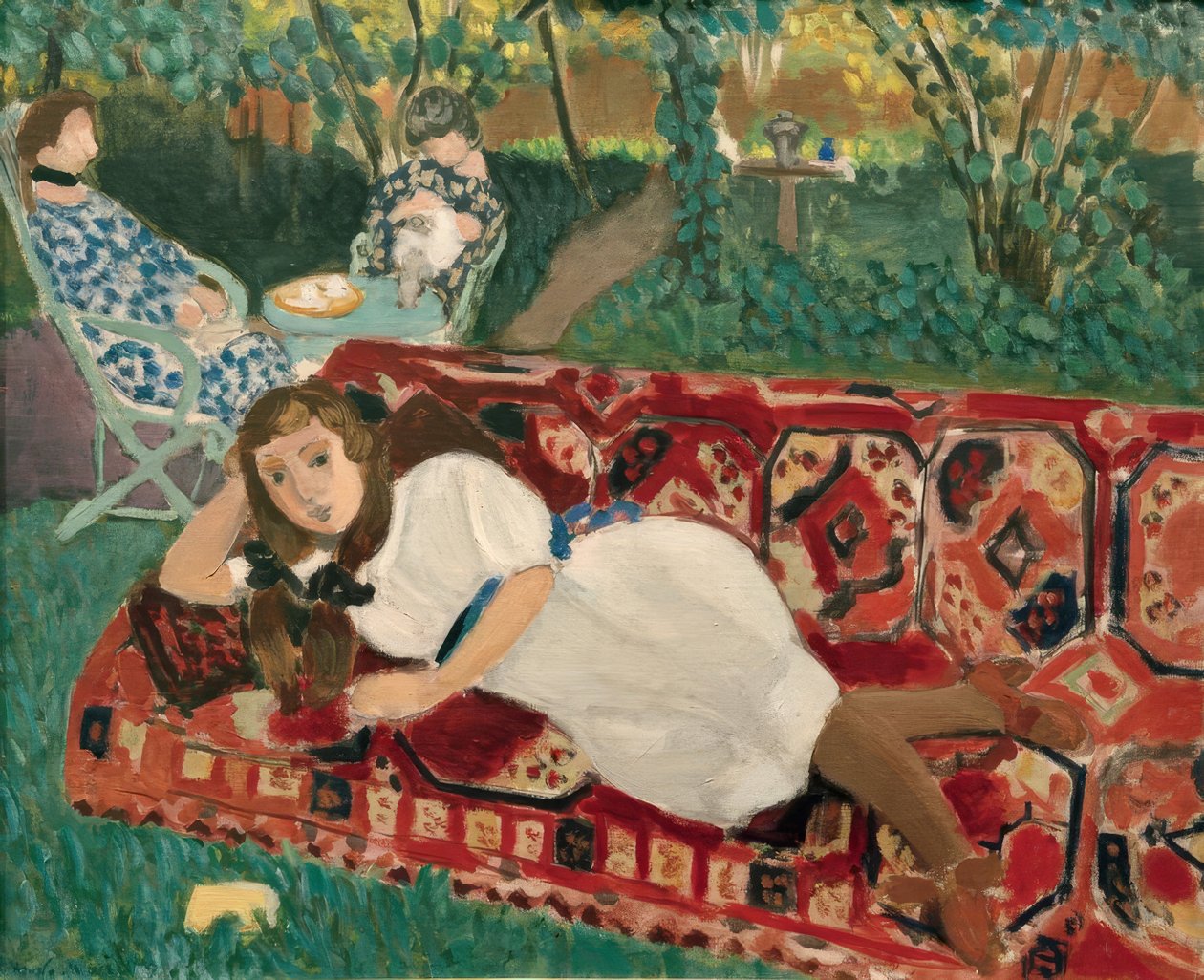 Nuoret tytöt puutarhassa tekijältä Henri Matisse