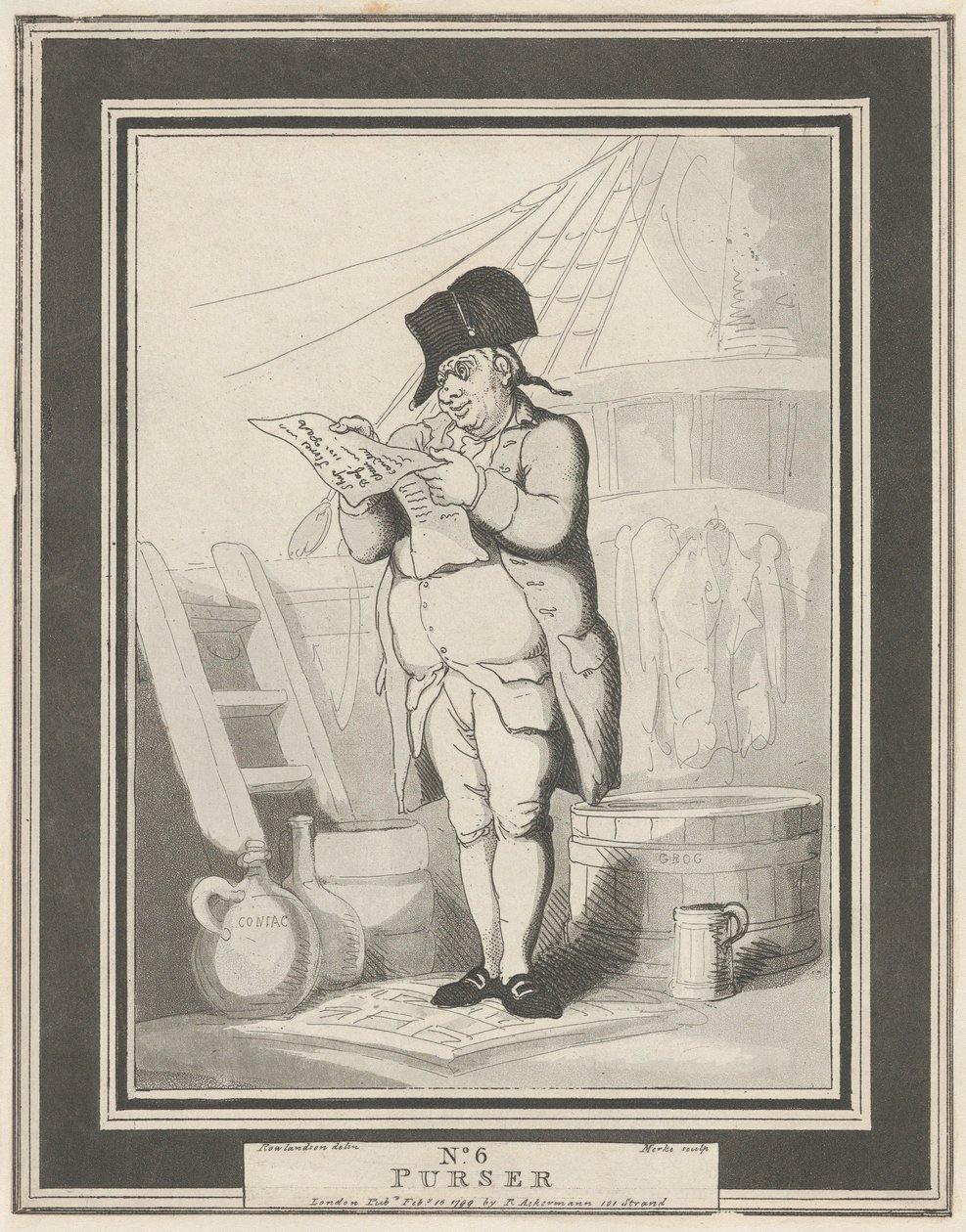 Nro 6: Purser, 15. helmikuuta 1799. tekijältä Henri Merke
