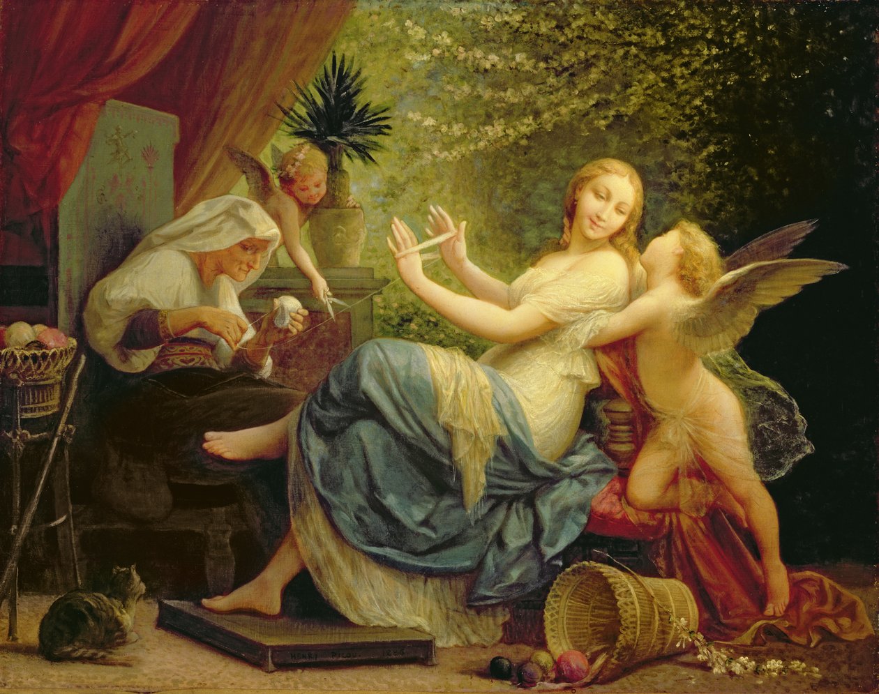 Inocence Seduced by Love, 1886 tekijältä Henri Pierre Picou