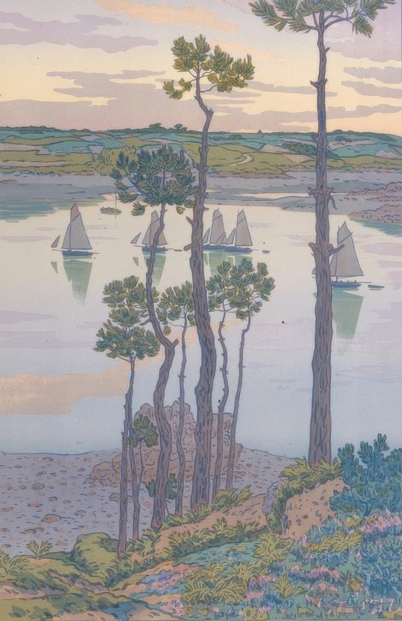 Die Ufer des Trieux tekijältä Henri Rivière