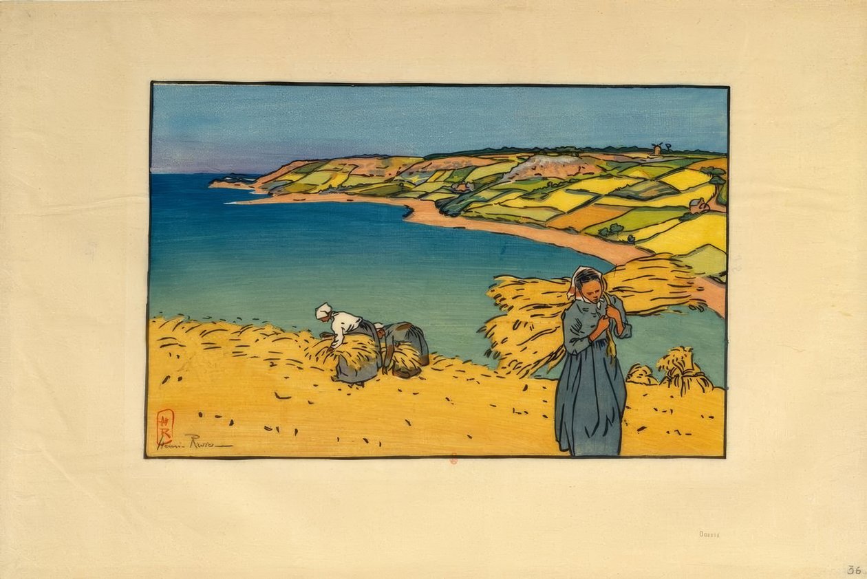 La Baie de Launay (Loguivy) tekijältä Henri Rivière