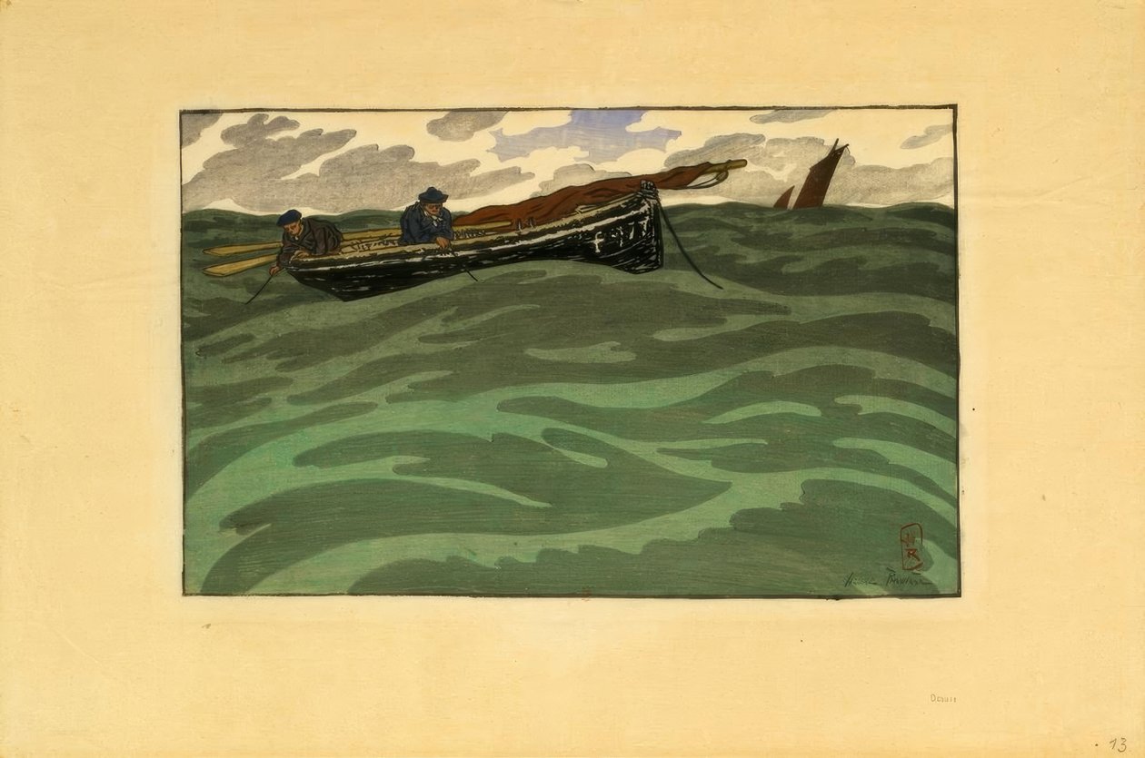 Kalastajat merellä (Loguivy) tekijältä Henri Rivière