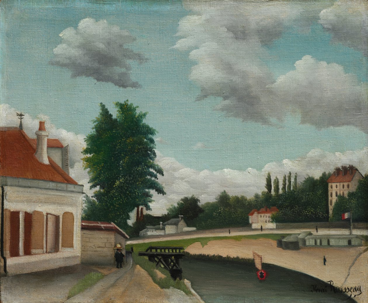 Pariisin laitamilla, n. 1897-1905. tekijältä Henri Rousseau
