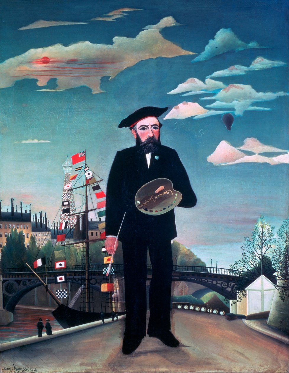 Omakuva, LIle Saint-Louis, 1890 tekijältä Henri Rousseau
