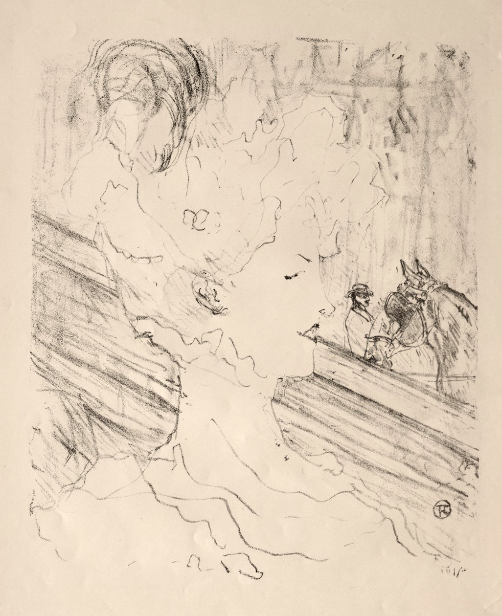 Emilienne dAlençon. tekijältä Henri de Toulouse Lautrec