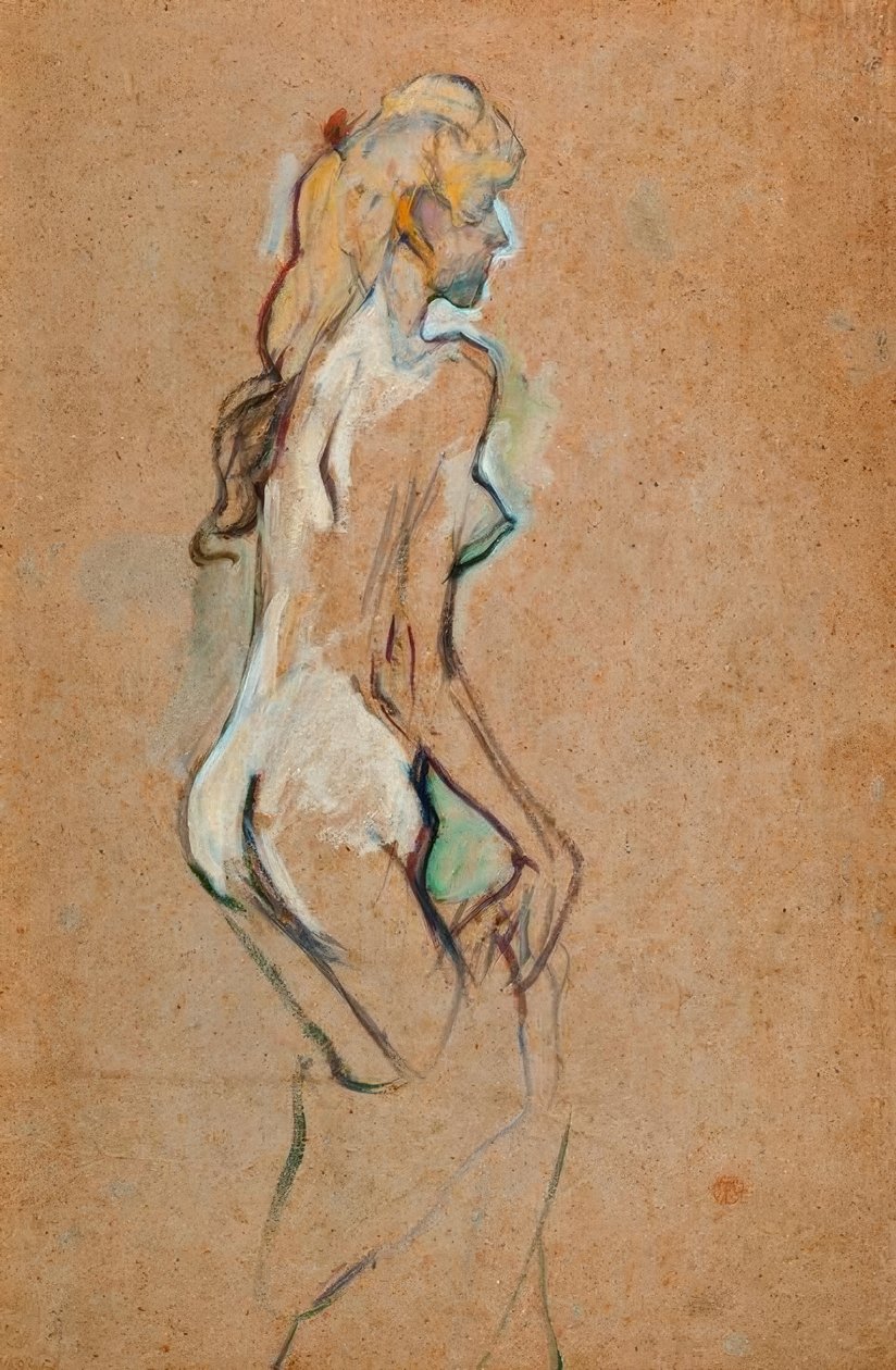 Fillette nue tekijältä Henri de Toulouse Lautrec