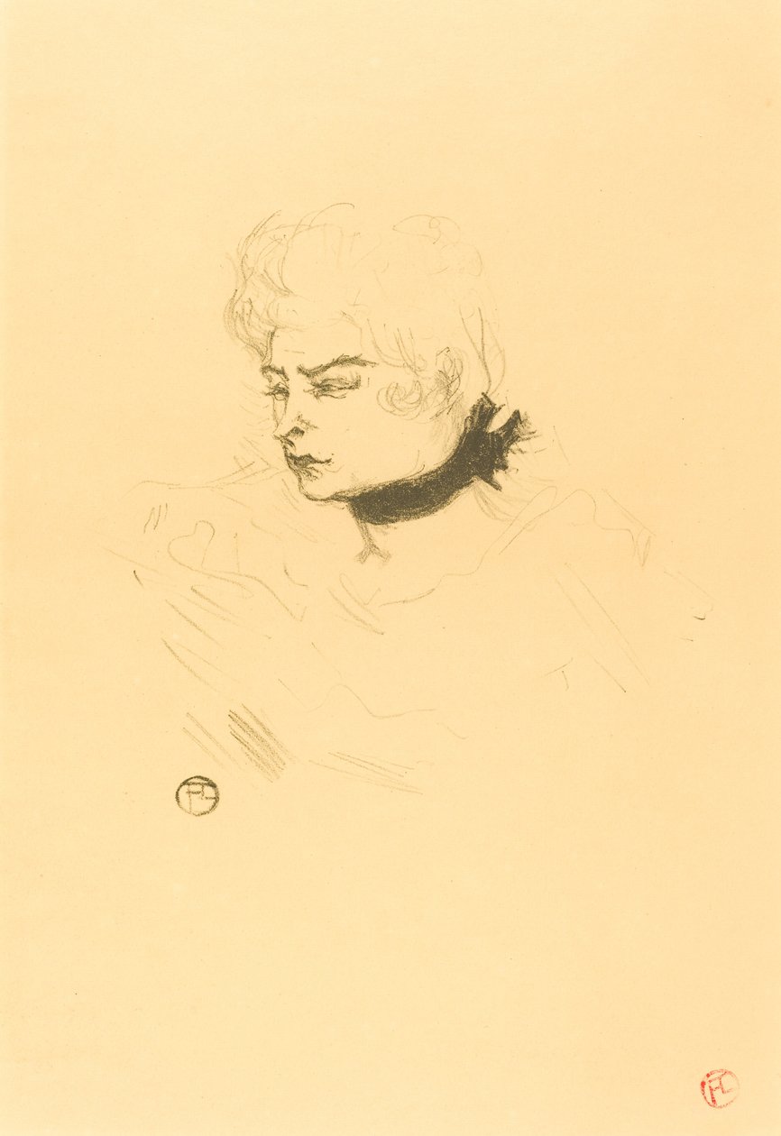 Neiti vihreä herne, 1895. tekijältä Henri de Toulouse Lautrec