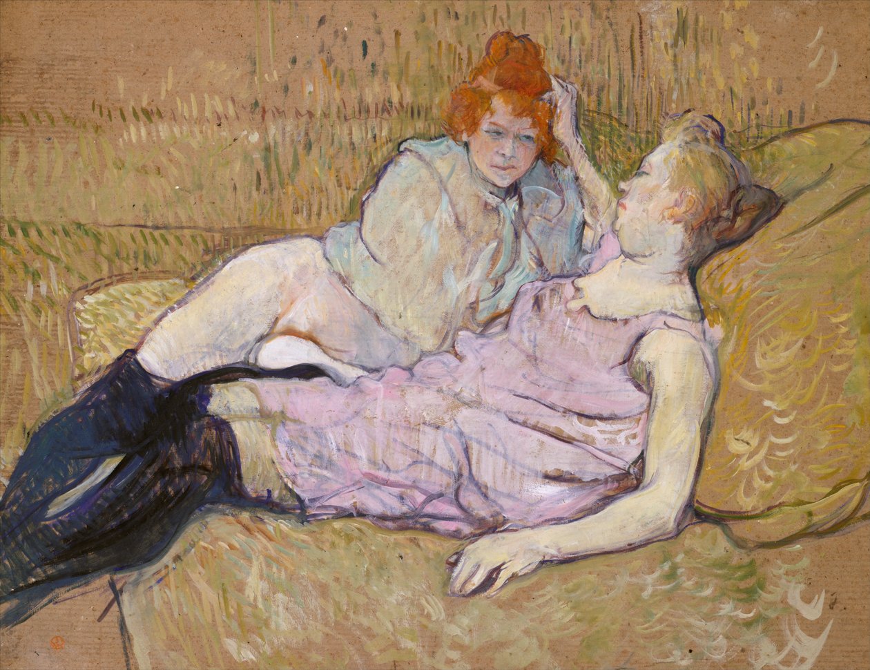 Sohva, n. 1894-96. tekijältä Henri de Toulouse Lautrec