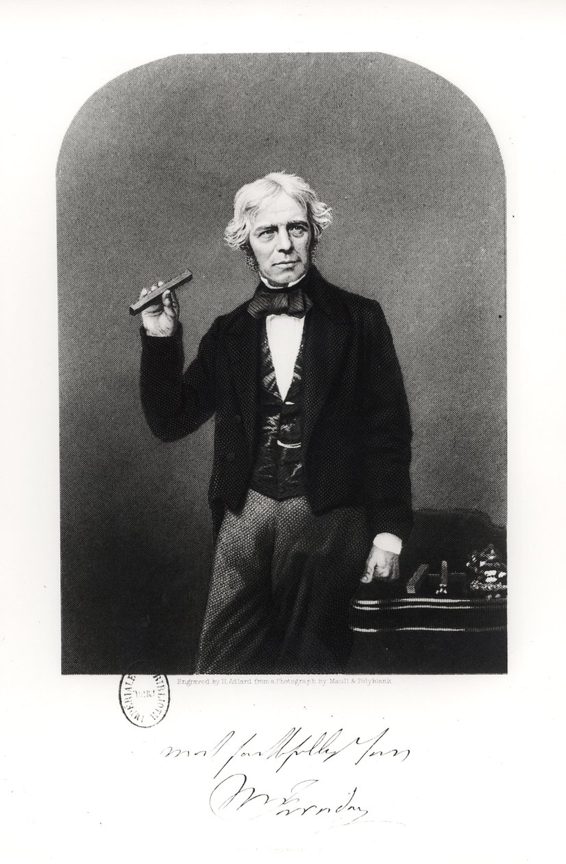 Michael Faradayn (1791-1867) muotokuva tekijältä Henry Adlard