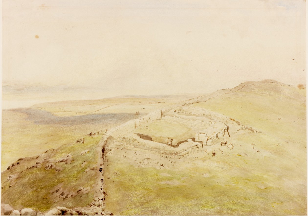 Cawfields Milecastle (vartalon väri) tekijältä Henry Burdon Richardson