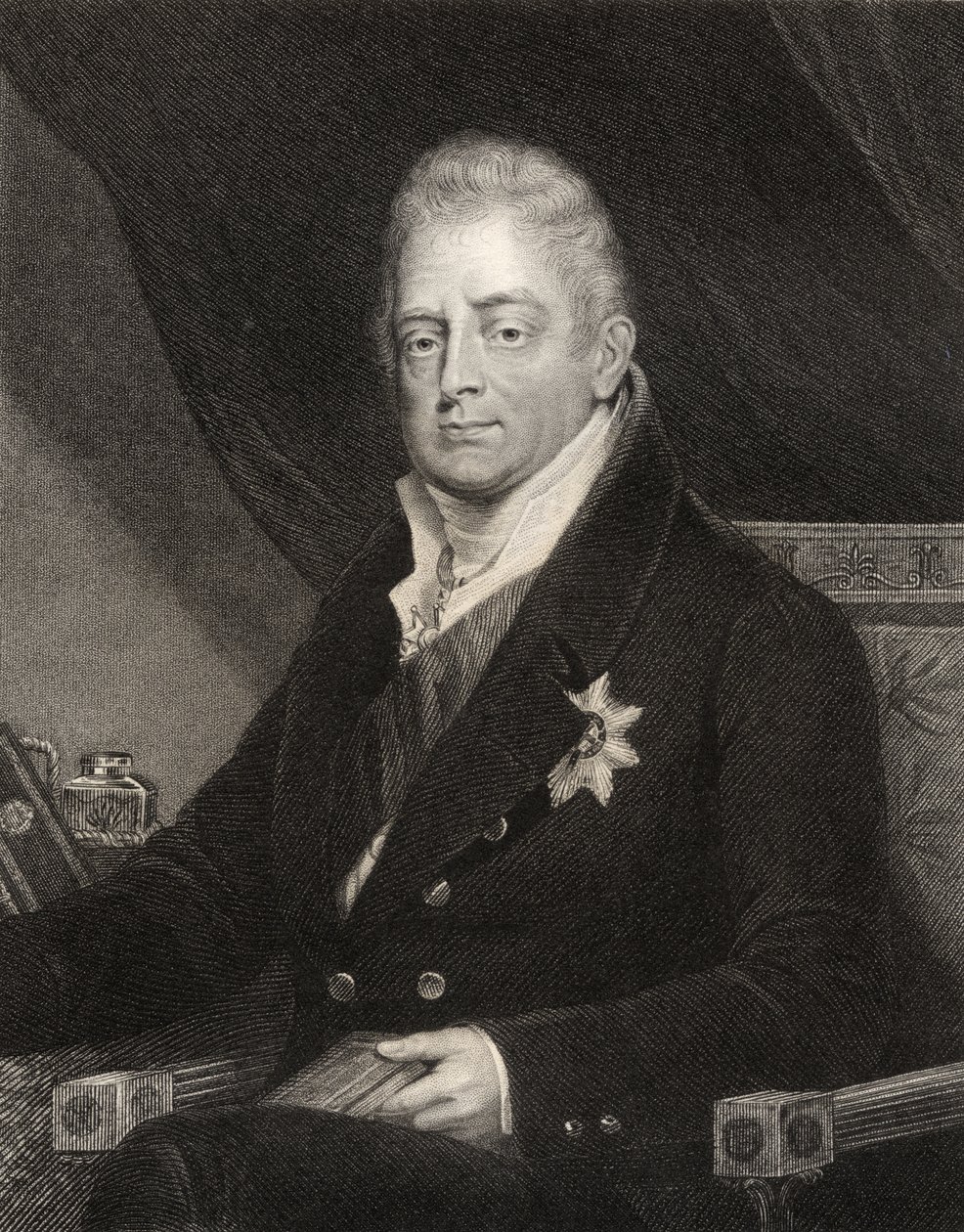 Kuningas Vilhelm IV, kaiverrettu J. Cochran, National Portrait Gallerysta, osa III, julkaistu noin 1835 tekijältä Henry Dawe