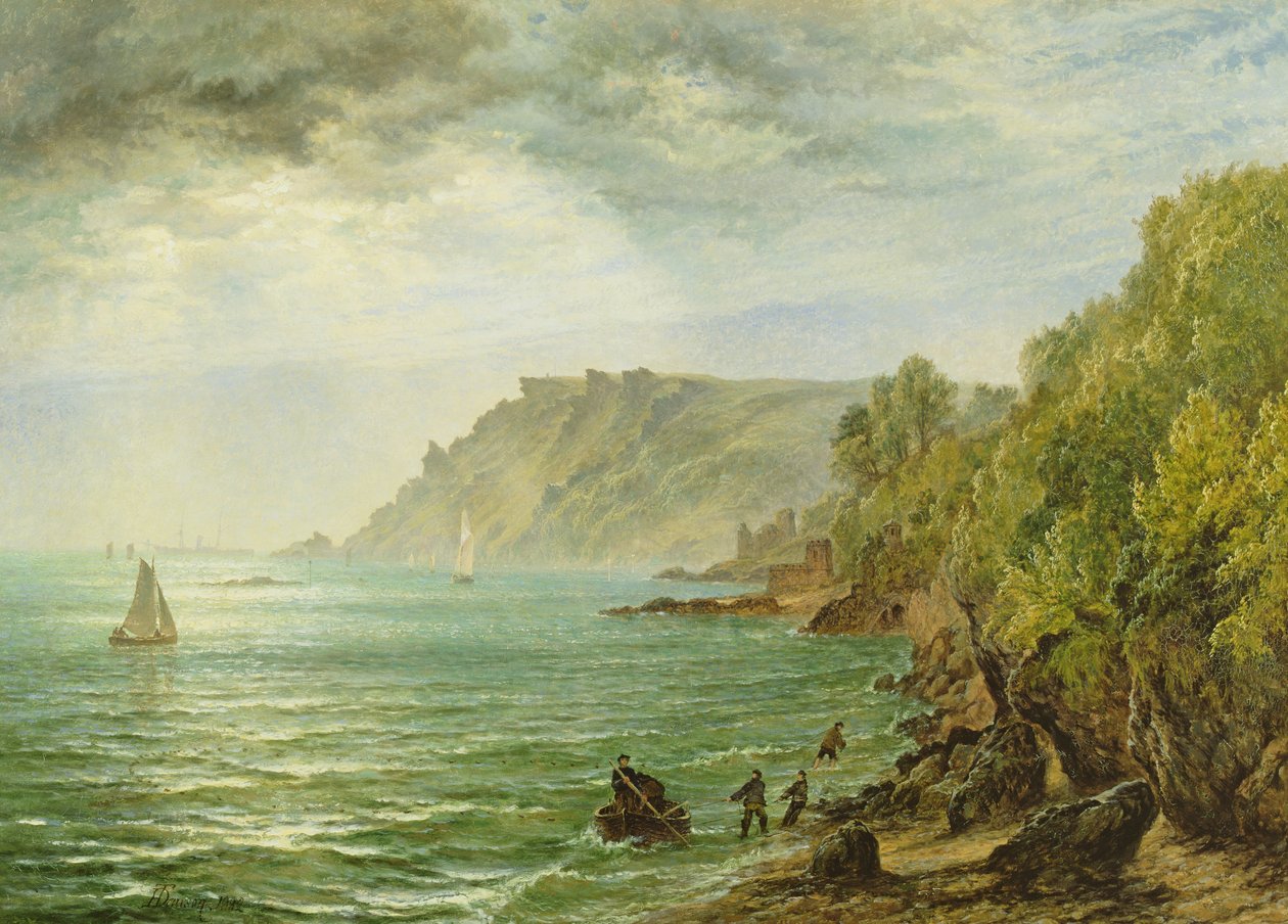 Salcombe Estuary, Etelä-Devon, 1882 tekijältä Henry Dawson